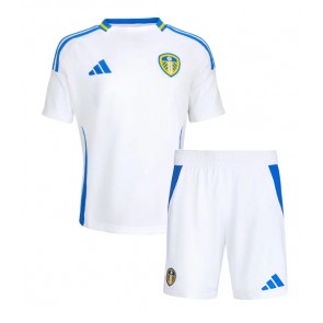 Leeds United Dětské Domácí dres komplet 2024-25 Krátký Rukáv (+ trenýrky)